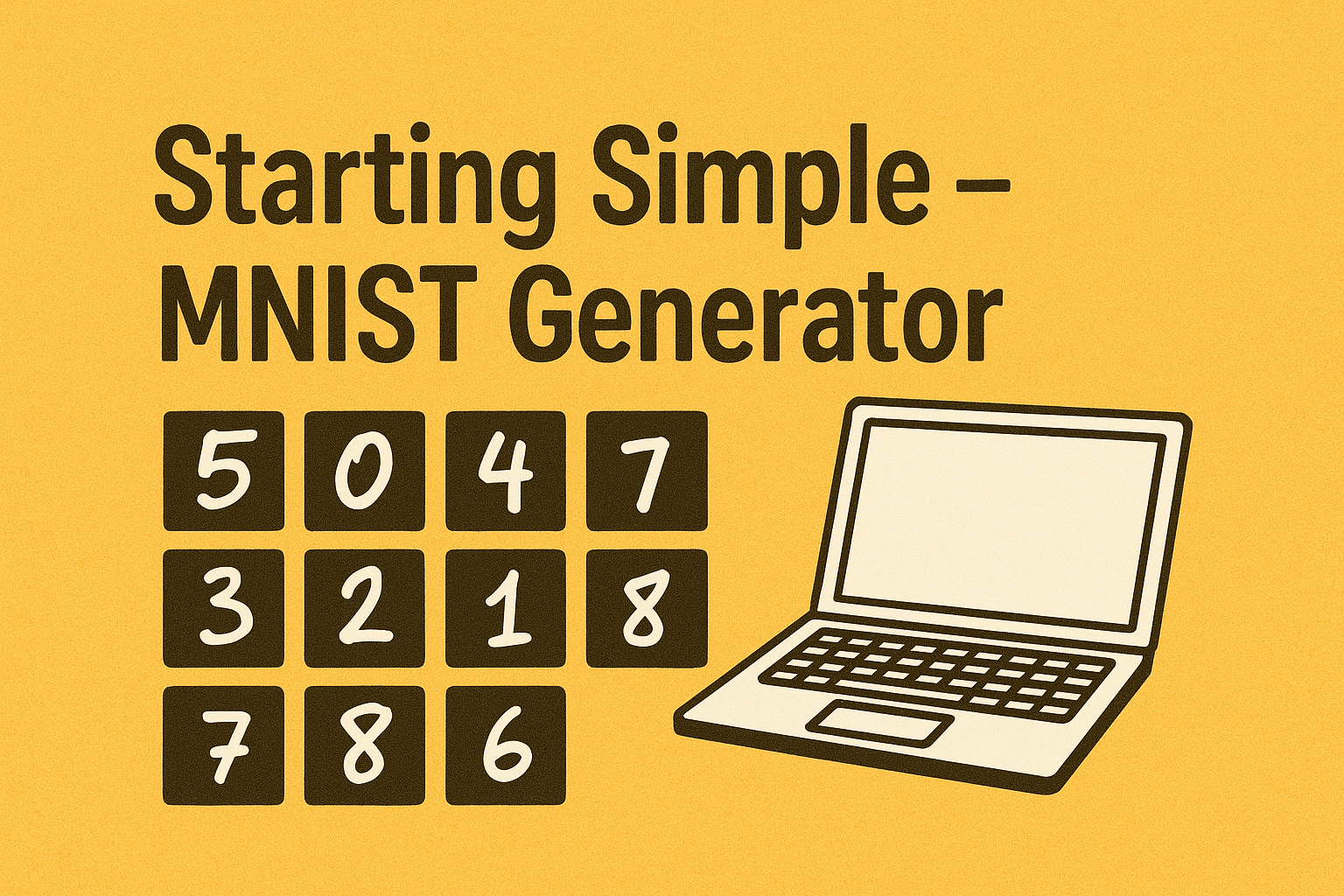 Starting Simple - MNIST Generator