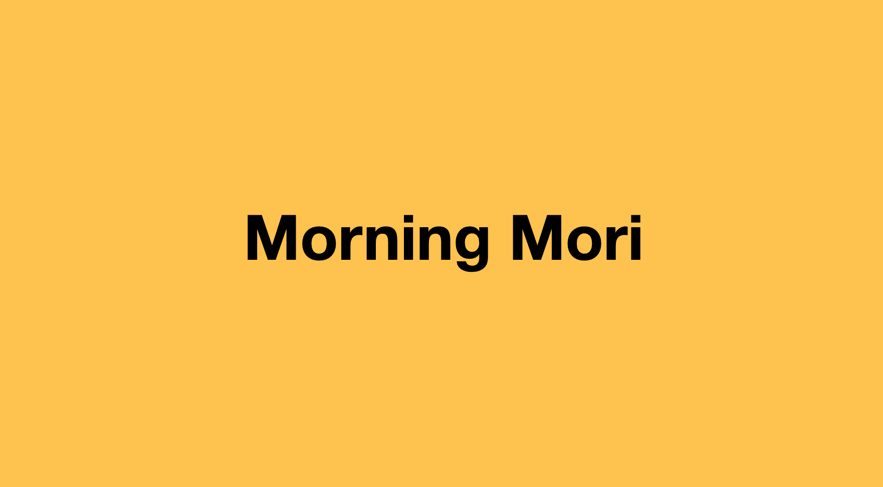 Morning Mori 238